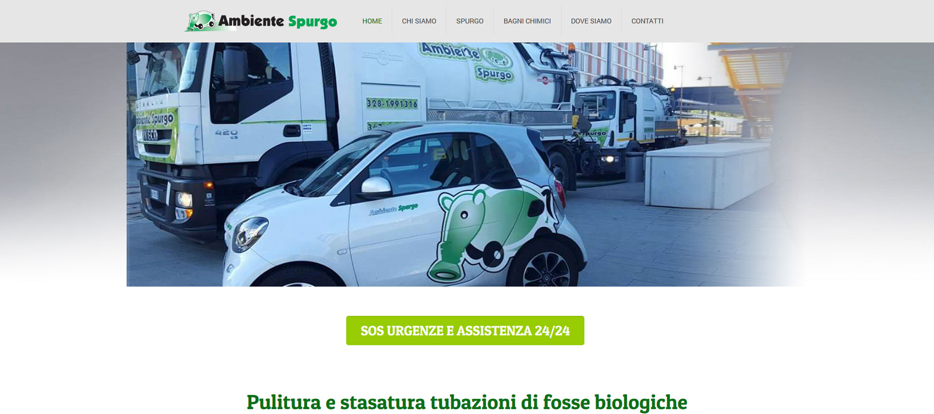 Realizzazione siti web Prato - Ambiente Spurgo